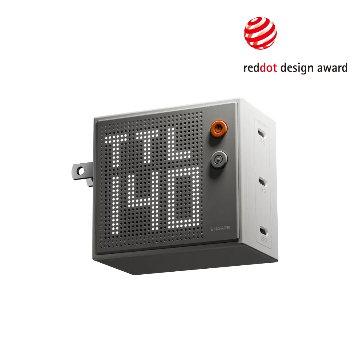 SHARGE Pixel 100 / 140 GaN Charger (67/100/140W, 3 Ports,Dot-Matrix Display)