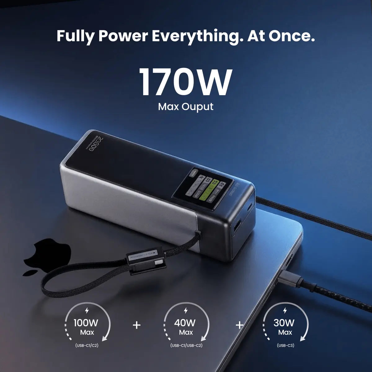 SHARGE HyperTower 170 Power Bank(4-in-1, 170W, 25K)