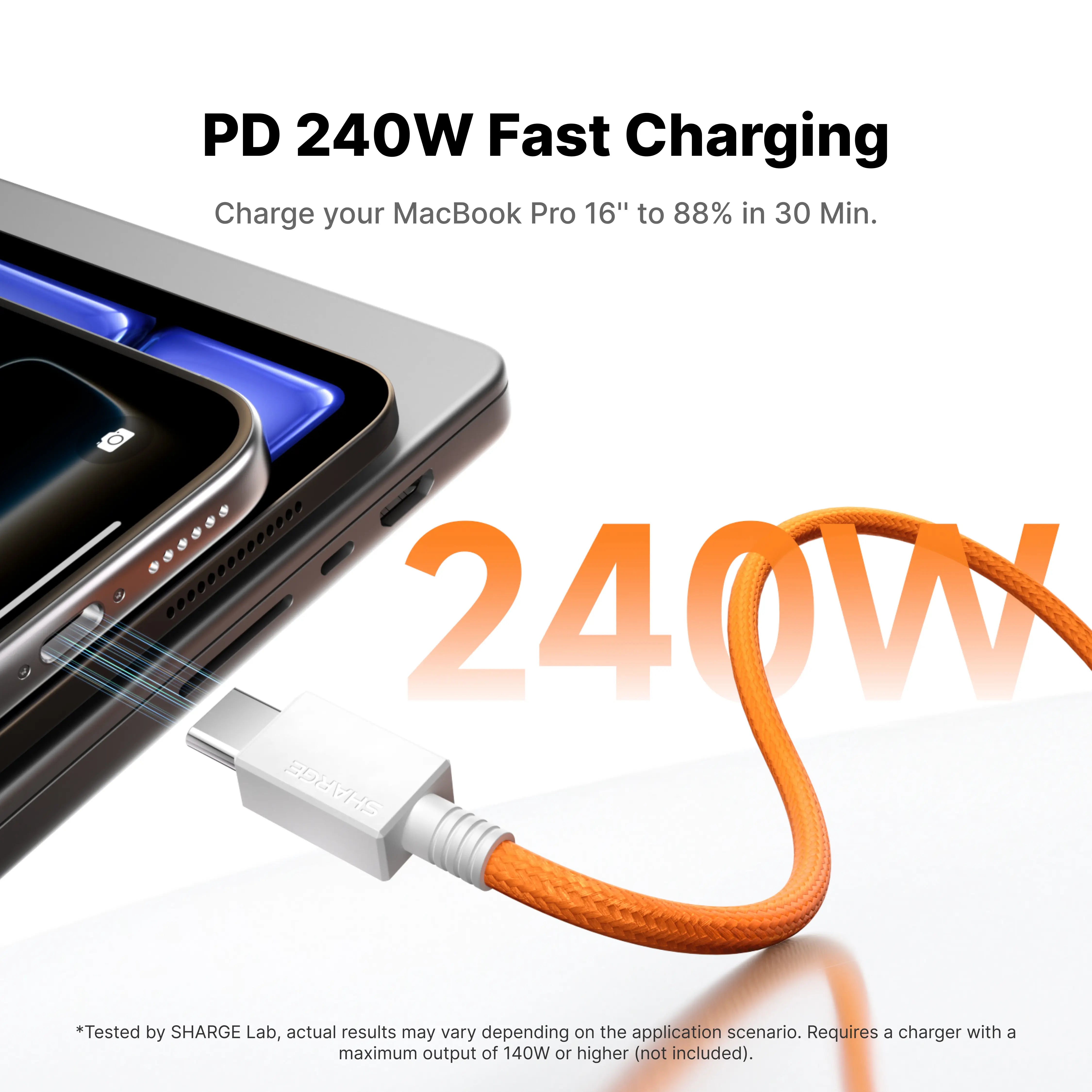 240 W Magetic C-auf-C-Kabel