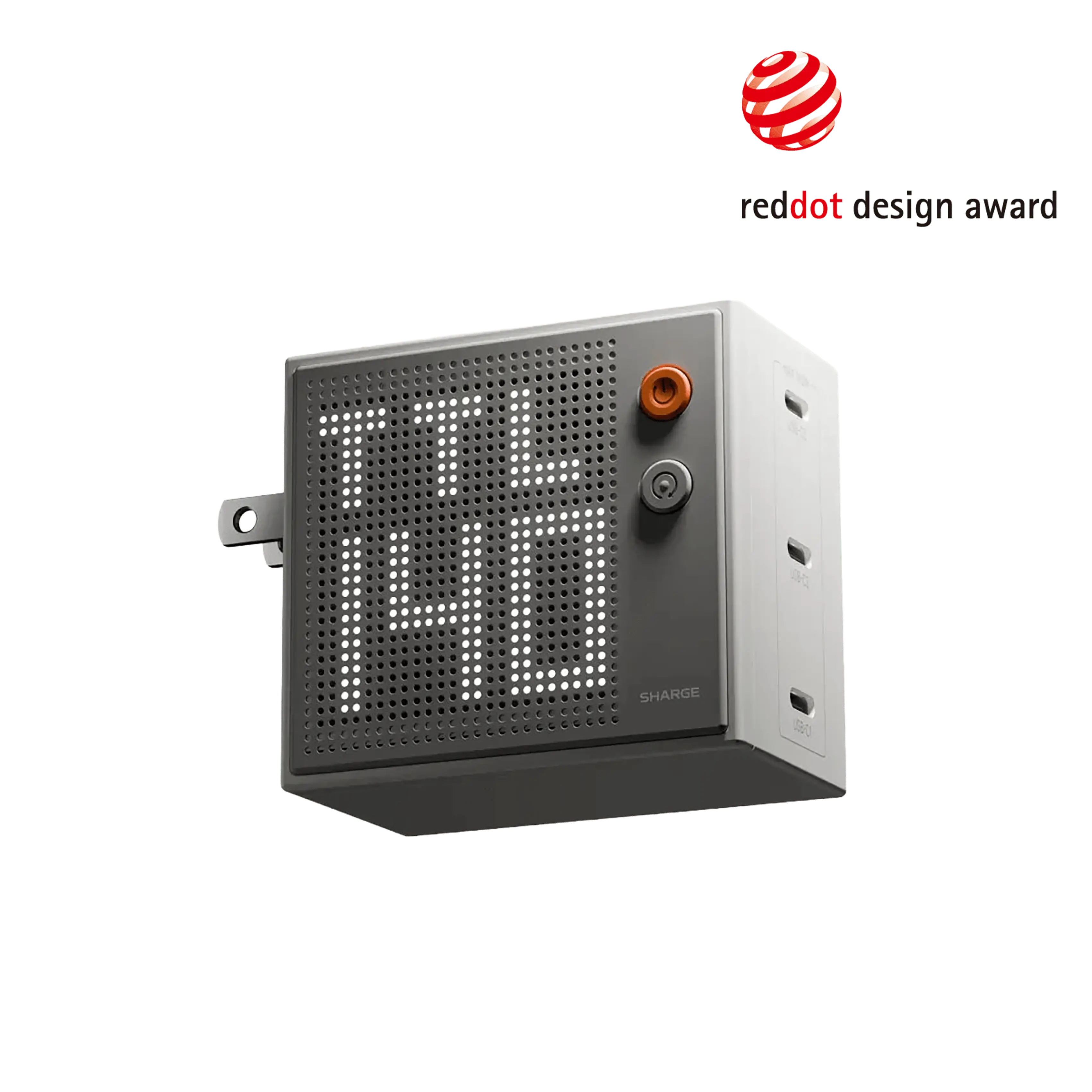 SHARGE Pixel 100/140 GaN 충전기(67/100/140W, 3포트, 도트 매트릭스 디스플레이)