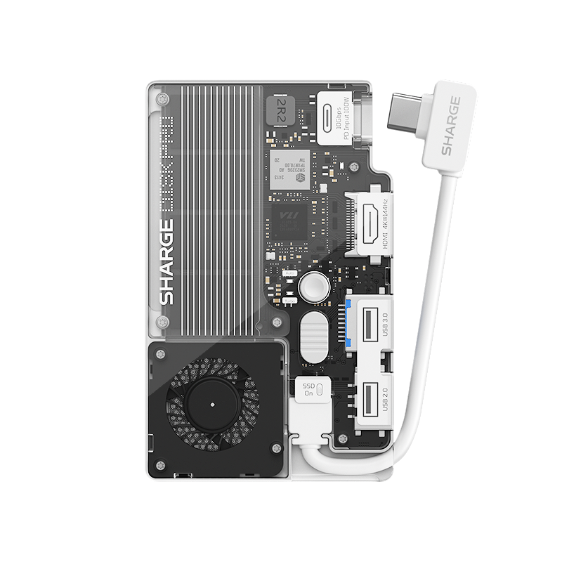 SHARGE Disk Pro( 5-in-1, 10Gbps, 4TB,Active Cooling)