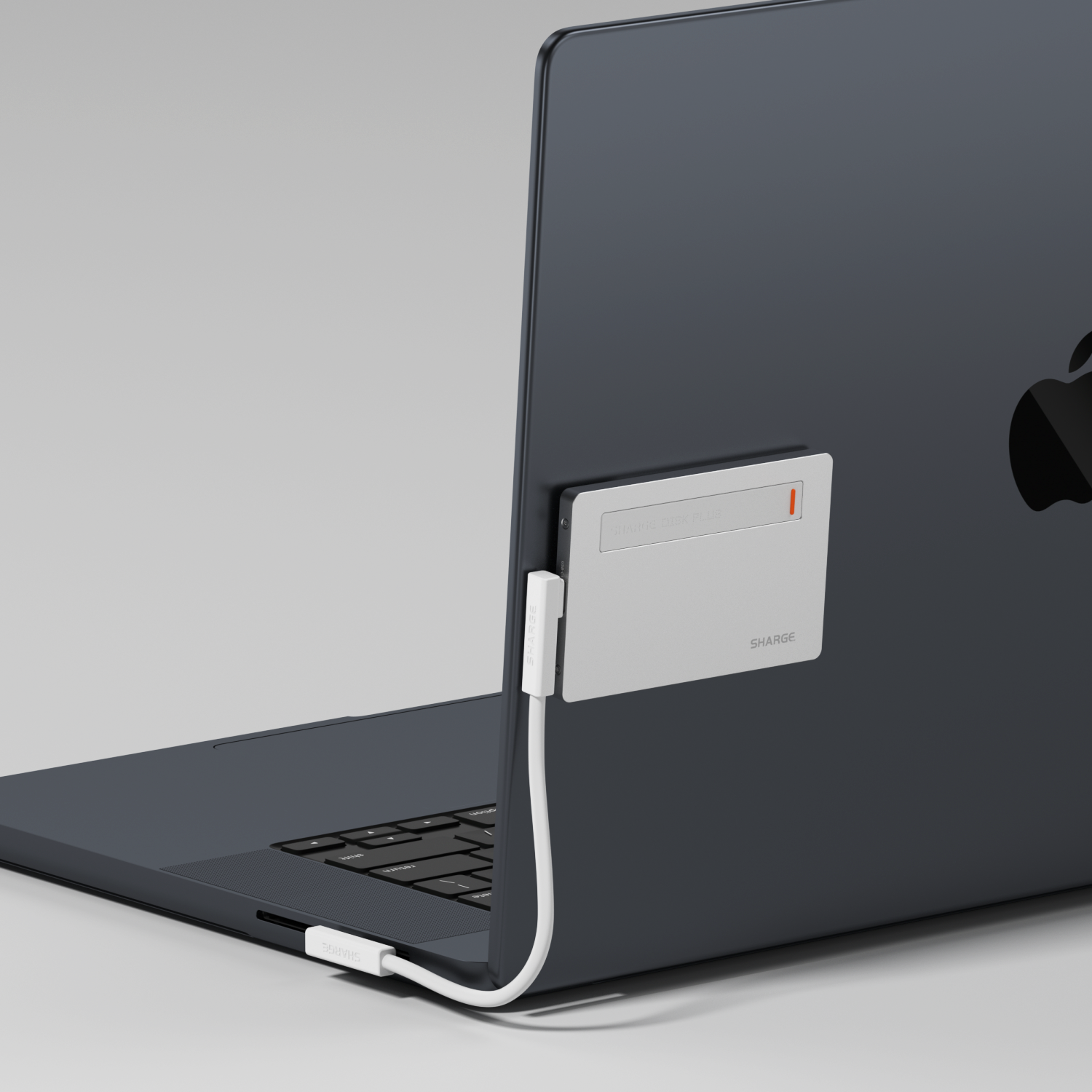 sharge Disk Plus SSD Enclosure M.2 2280 NVMe, World's Thinnest 0.24" Enclosure 10Gbps USB C 3.2 Gen2, Aluminum Support up to 4TB(2230/2242 /2280 SSDs) for MacBook, iPhone 16 (SSD not Included)