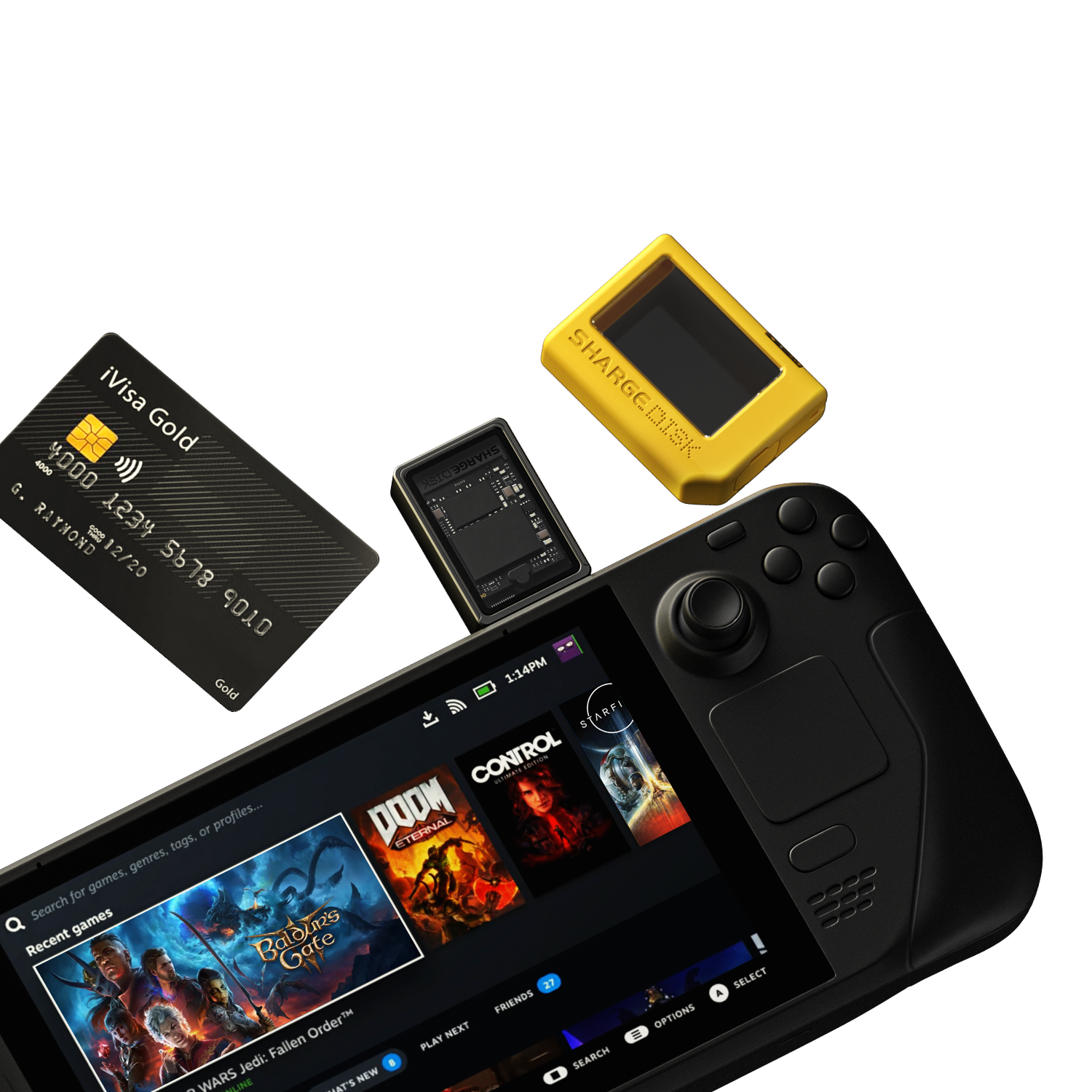 Steam Deck ROG Ally SSD Enclosure USB-C