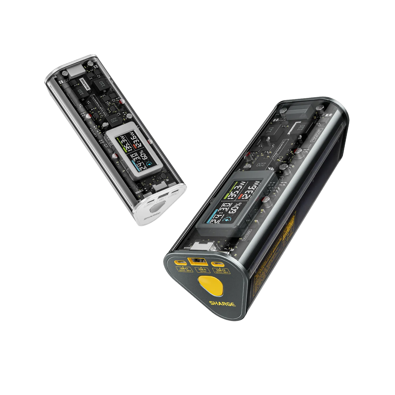 SHARGEEK 170 Power Bank, 140W PD3.1 Portable Charger 24,000mAh/ 84.6Wh with Smart Display, 170W Total Output Battery Pack for MacBook Pro iPhone 16/15/14 Series