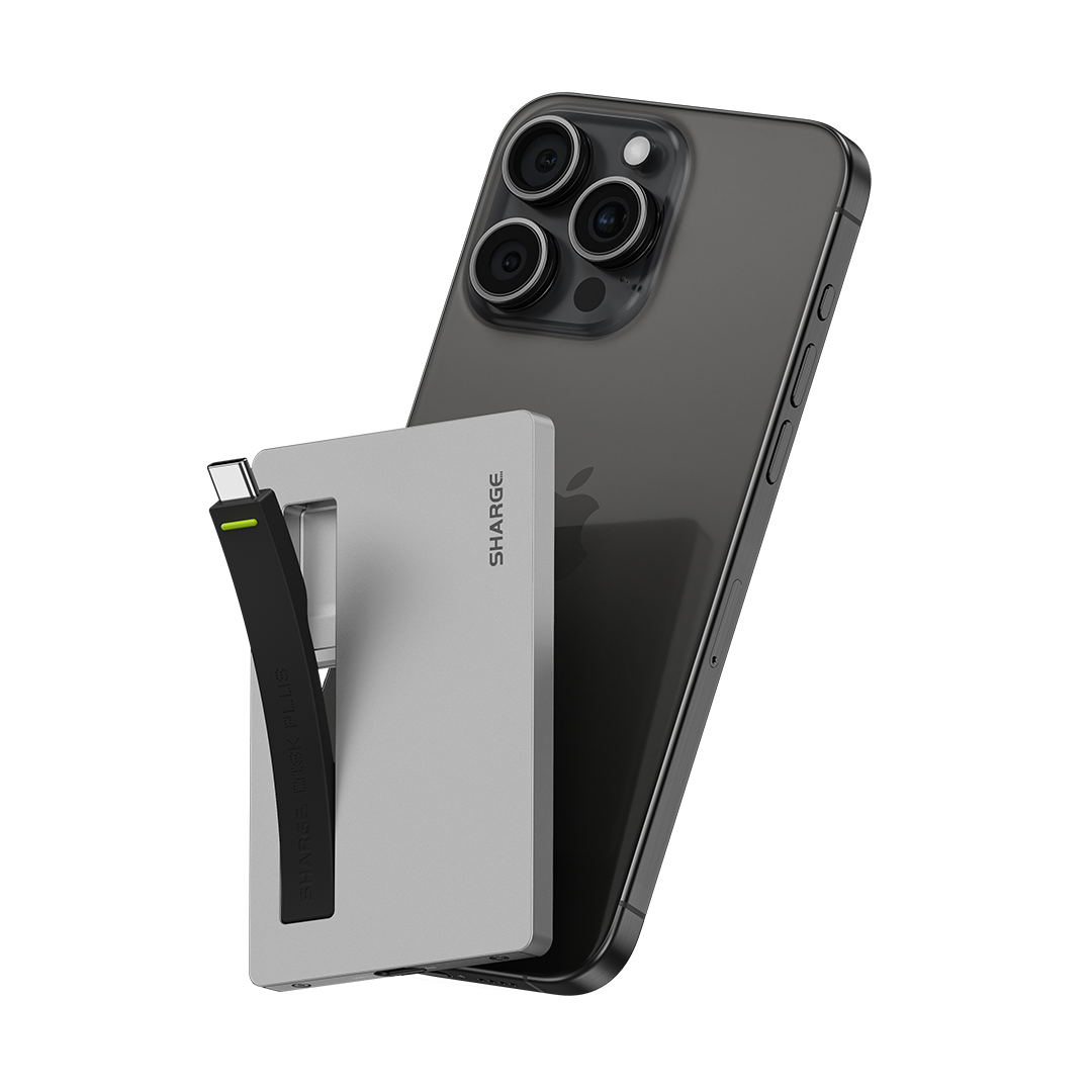 sharge Disk Plus SSD Enclosure M.2 2280 NVMe, World's Thinnest 0.24" Enclosure 10Gbps USB C 3.2 Gen2, Aluminum portable storage hub 10Gbps data transfer