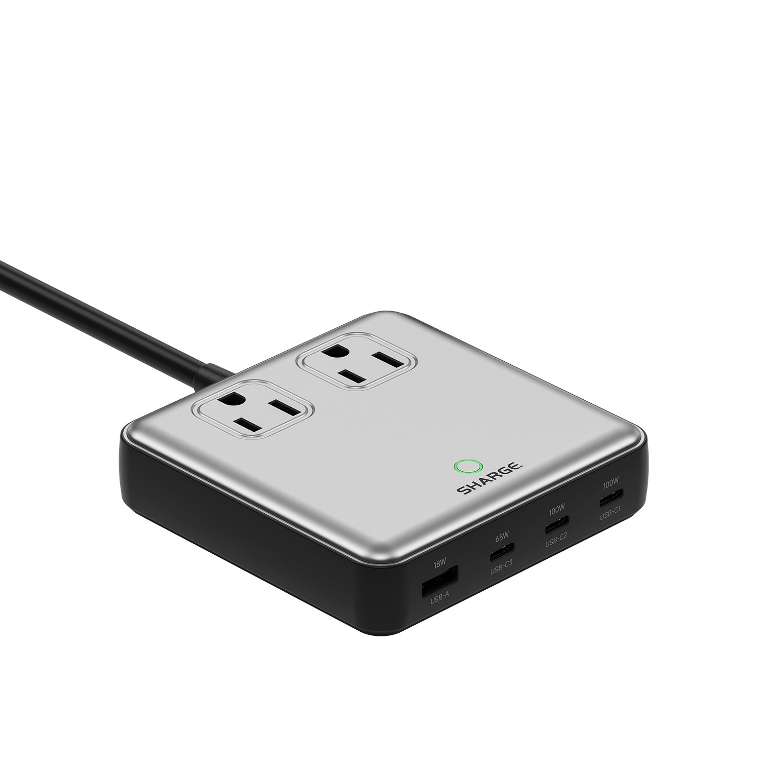 100W USB-C fast charging: 100W max single port or total output