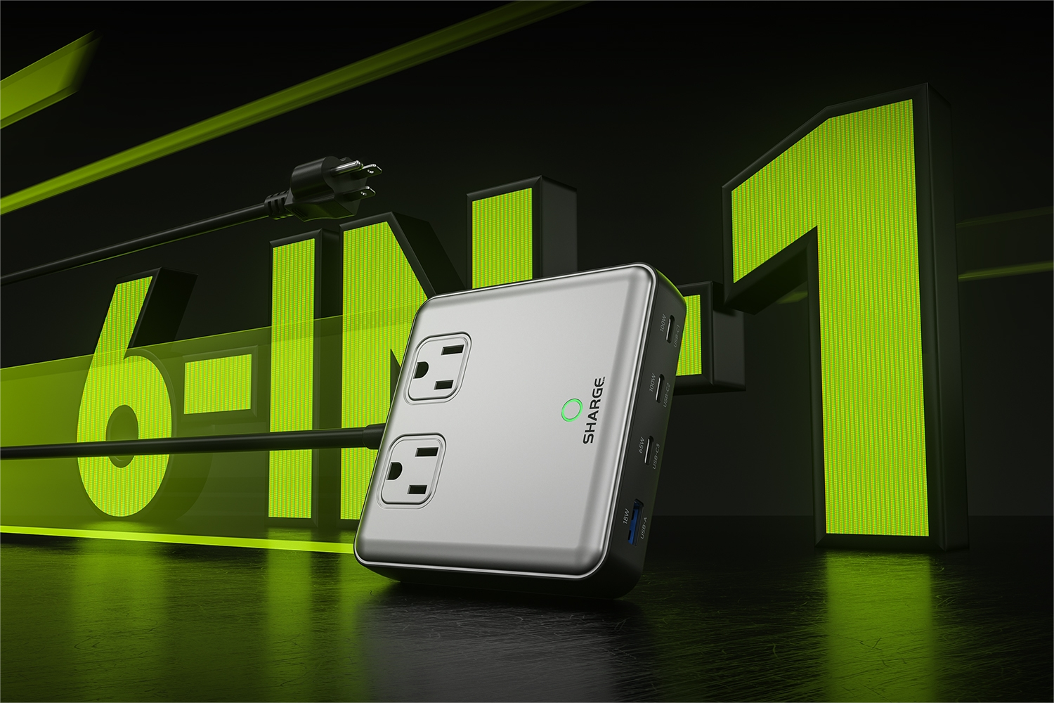 Supercharge Productivity - Sharge 100W Charging Station