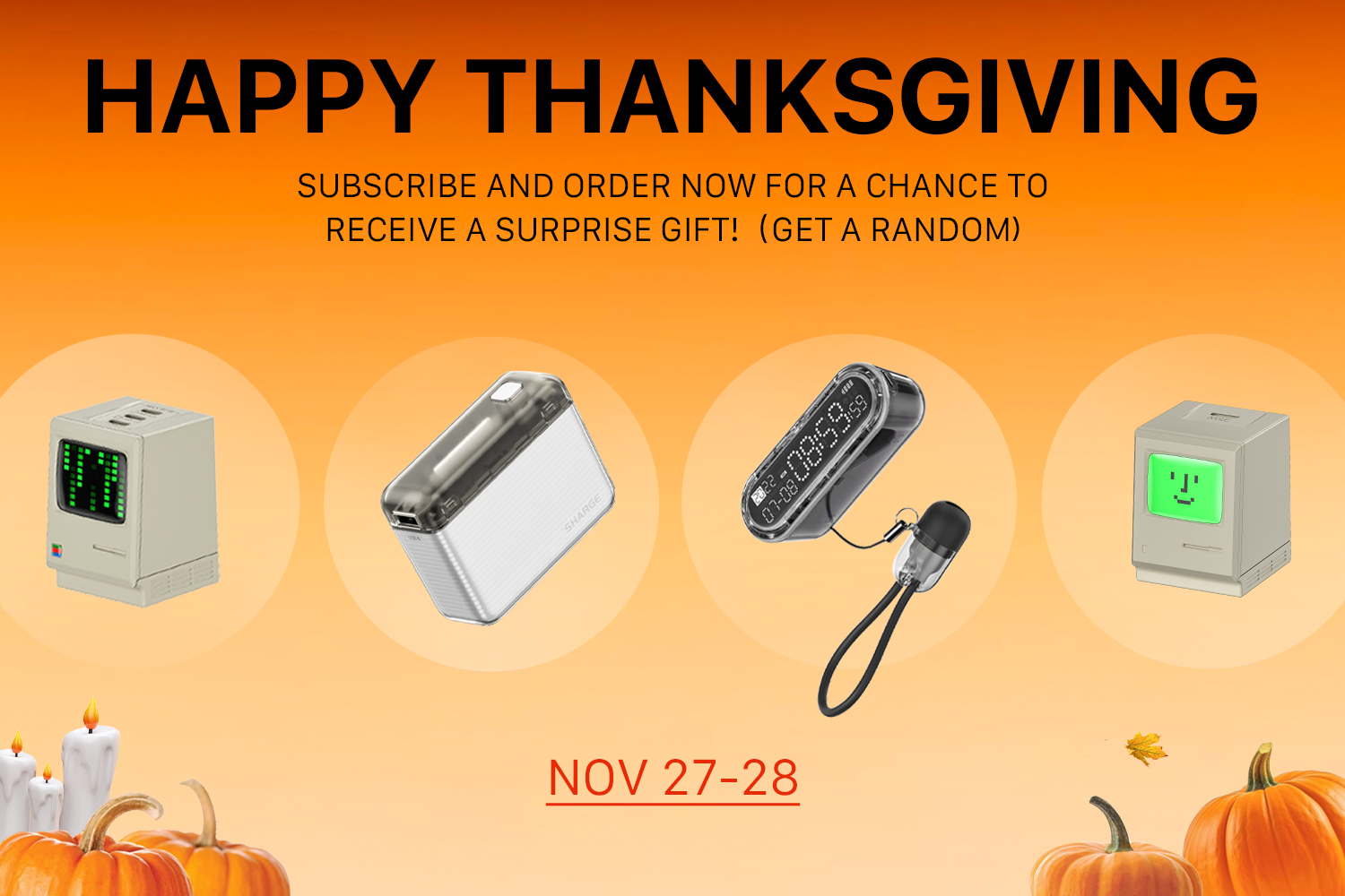 🎁Thanksgiving Giveaway: A Heartfelt Thank You from SHARGE to Our Valued Customers