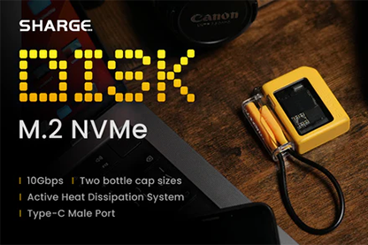 SHARGE Disk NVMe SSD M.2 NVMe PCIe4.0 USB3.2 Gen2