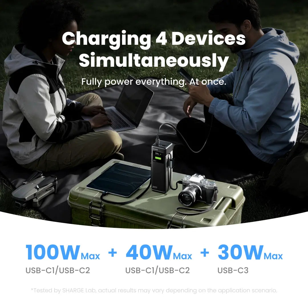 SHARGE HyperTower 170 Power Bank(4-in-1, 170W, 25K)