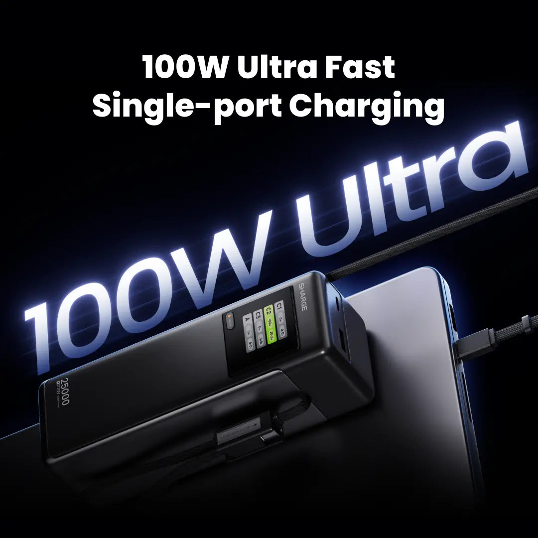 SHARGE HyperTower 170 Power Bank(4-in-1, 170W, 25K)