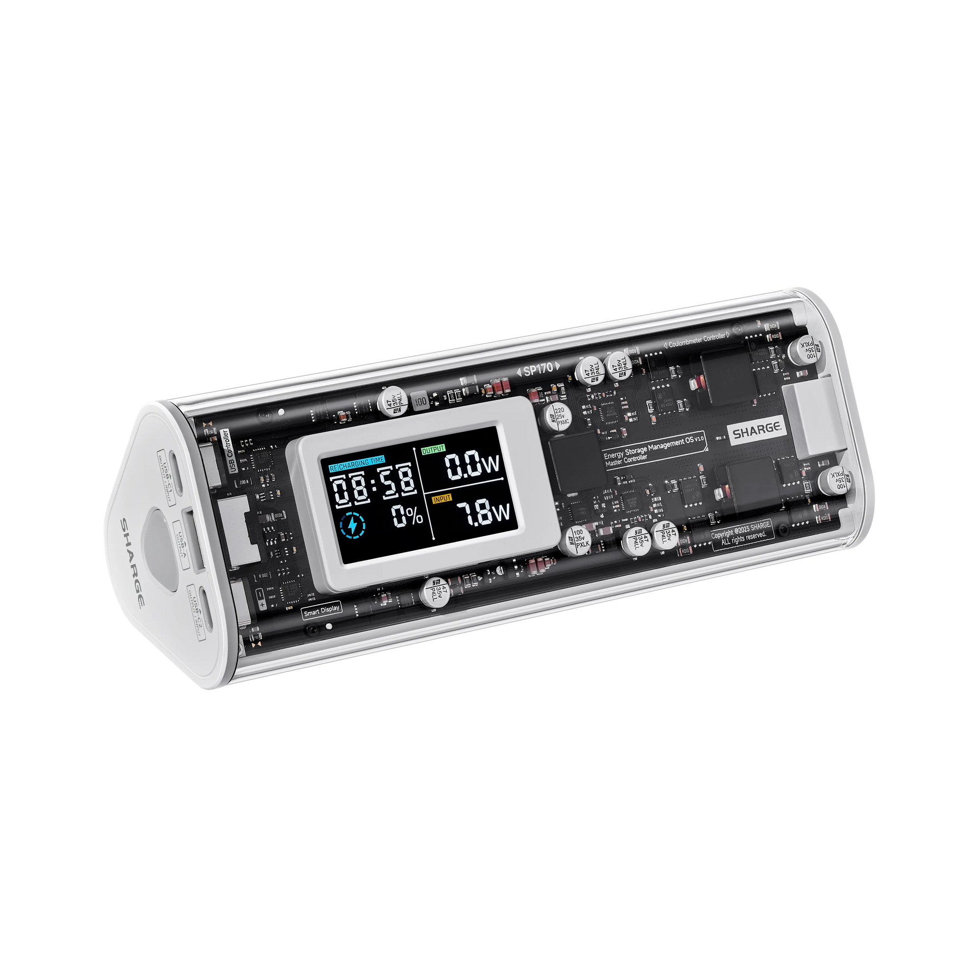 【開封のみ未使用】SHARGE Shargeek 170 モバイルバッテリー Shargeek 170 パワーバンク 24,000mAh 170W ポータブル充電器 IP66
