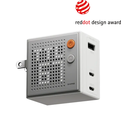 SHARGE Pixel 100 / 140 GaN Charger (67/100/140W, 3 Ports,Dot-Matrix Display)