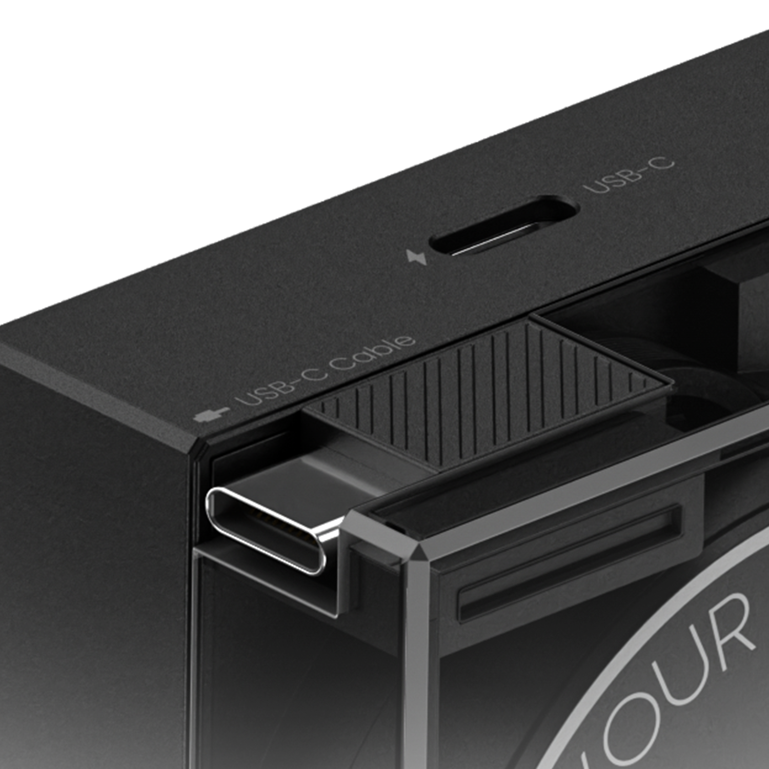 SHARGE Retractable 65W USB C Charger, GaN Power with USB C Cable,Multi-Device PD Fast Charging for MacBook Pro/Air, iPhone 16,Pixel Book, iPad Pro White