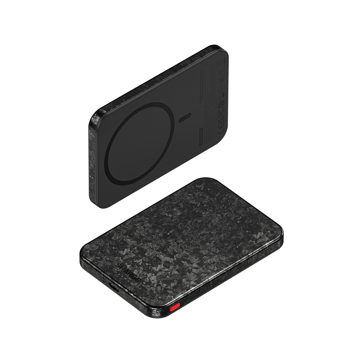 SHARGE CarbonMag (5K) Wirless Power Bank Carbon Fiber Ultra-light Slim ...