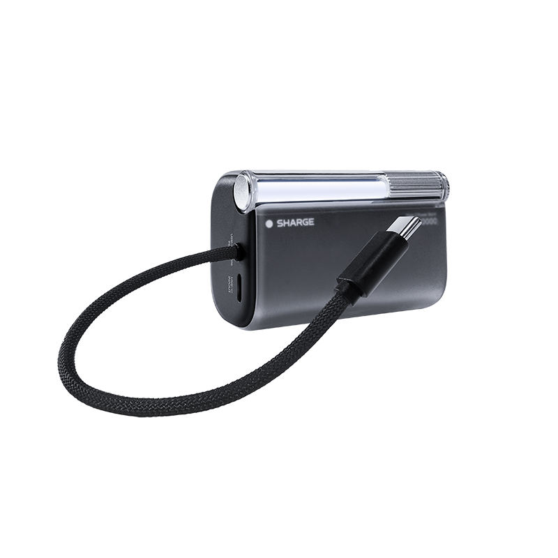 SHARGE Flow 3 Power Bank （45W,10K,Built-in Cable)