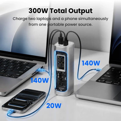 Shargeek 300 ( 300W, 24K,DC Ports, RGB Lights)