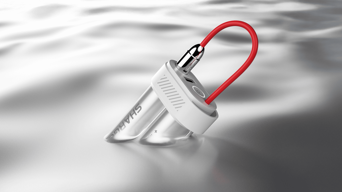 סוללת גיבוי עם כבל USB-C מובנה Pouch Mini מבית Sharge