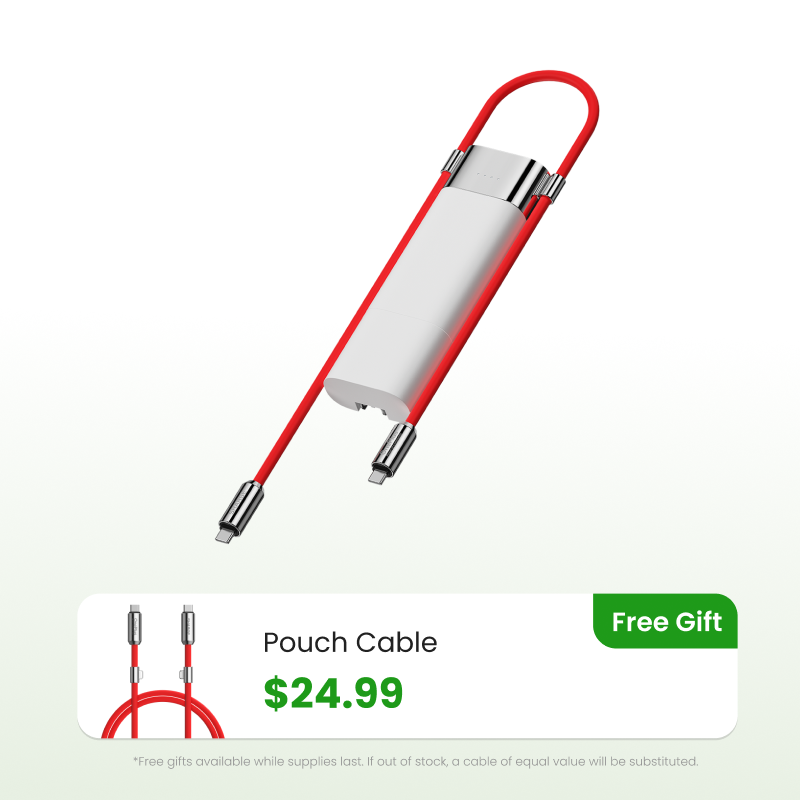 SHARGE Pouch Power Bank ( 55W, 10K,3-in-1 )