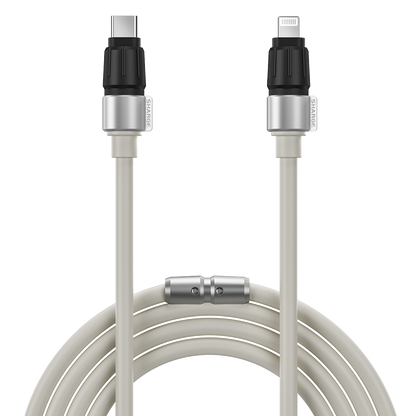 SHARGE Phantom USB-C to Lightning Cable MFi Certified Fast Charging for Your iPhone white