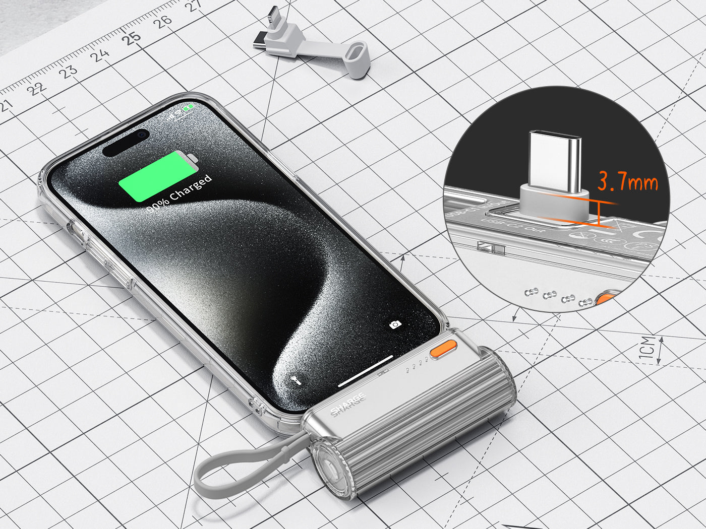 SHARGE Flow Mini Portable Charger for iphone