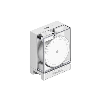 SHARGE Retractable 65W USB C Charger, GaN Power with USB C Cable,Multi-Device PD Fast Charging for MacBook Pro/Air, iPhone 16,Pixel Book, iPad Pro White