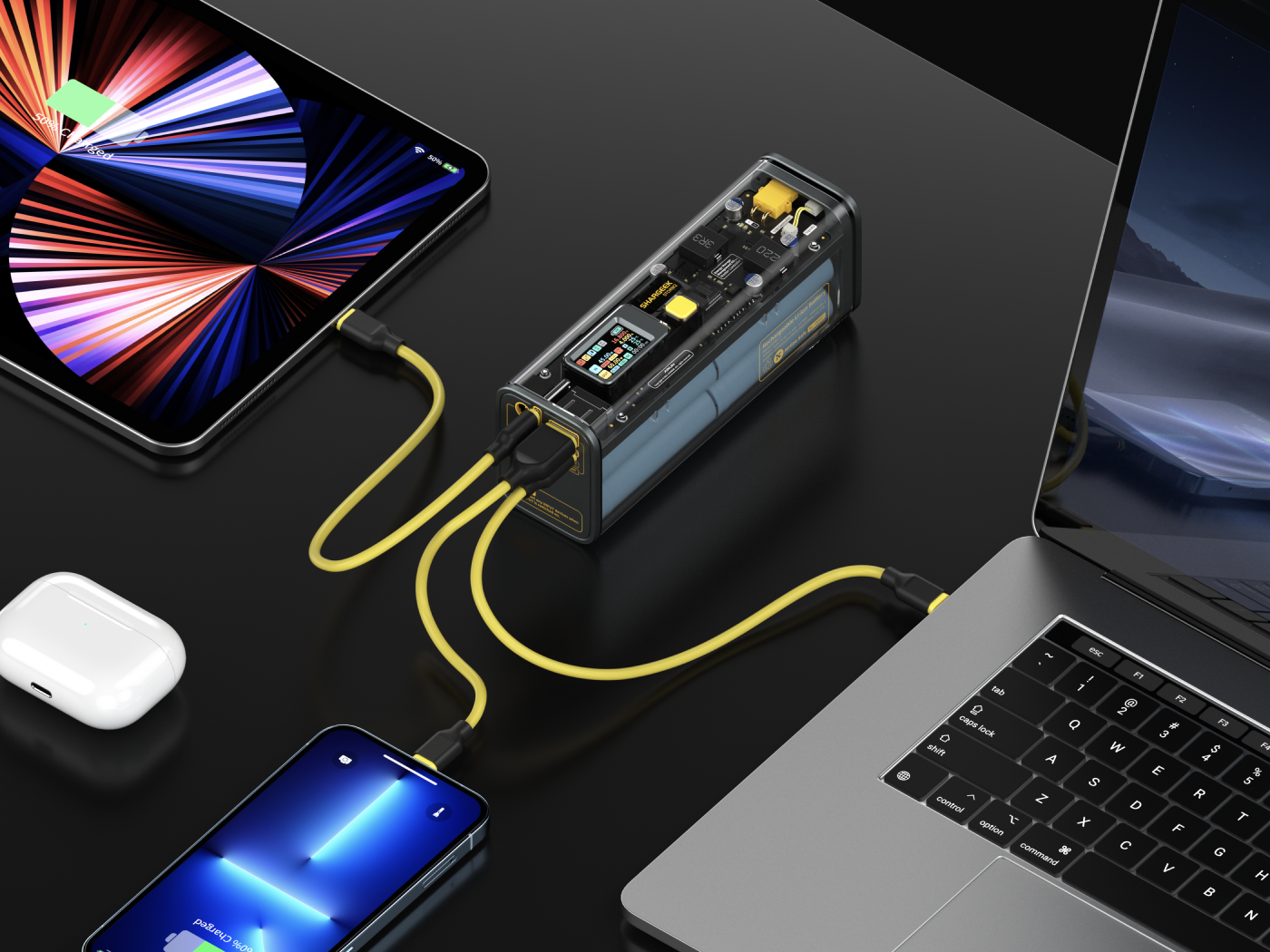 Sharge Flow Mini Power Bank, Battlestations, Desk Accessories, Chargers