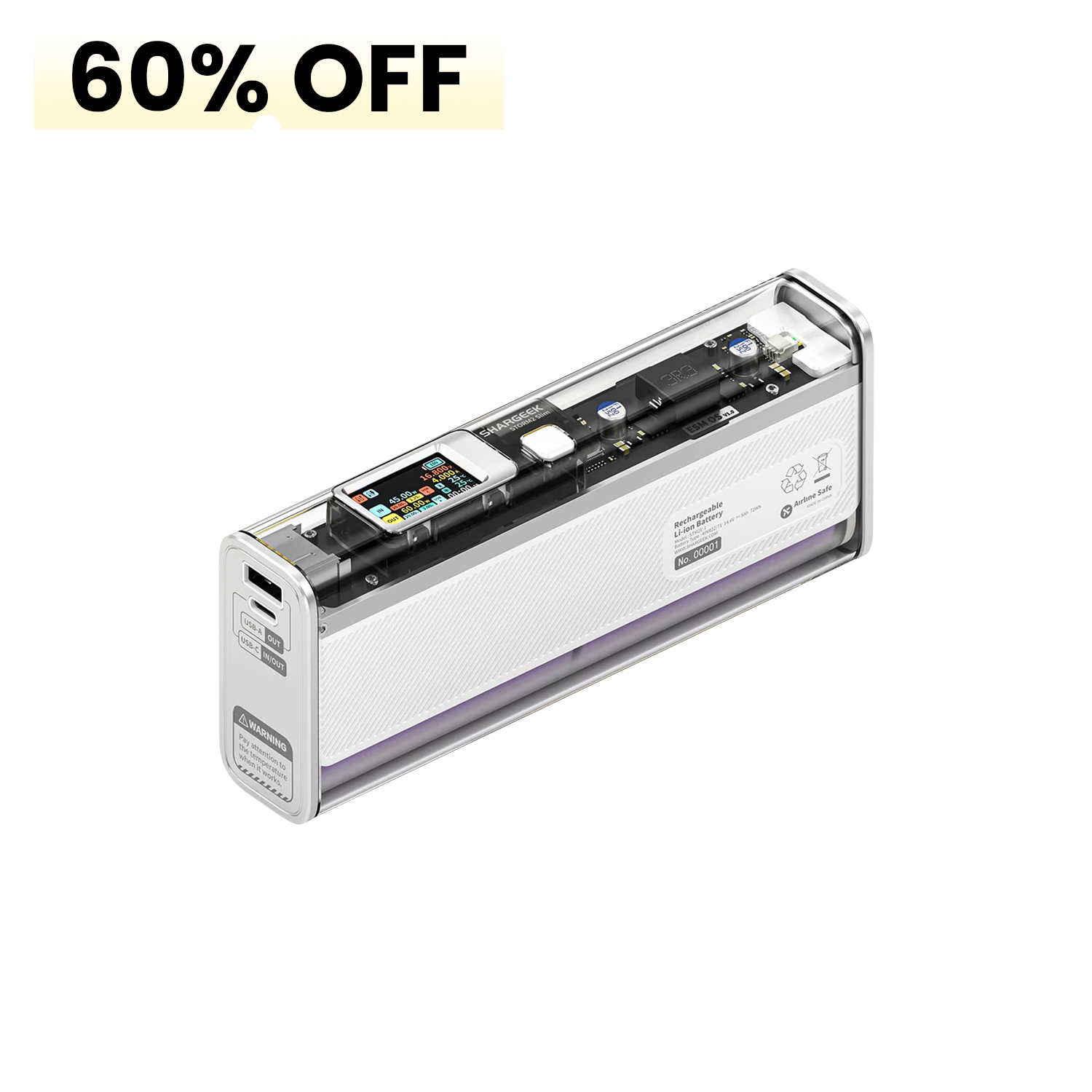 SHARGEEK Storm2 Slim Power Bank 20000mAh