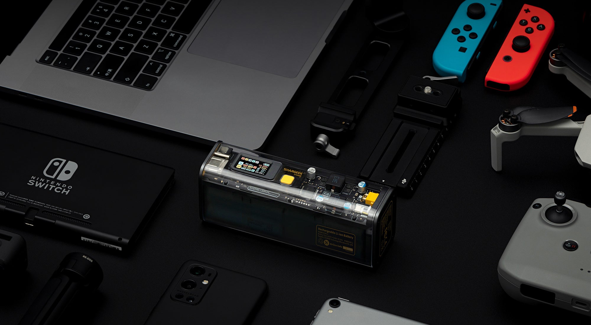 Shargeek storm 2 switch steam duck PD 100W banco de potência