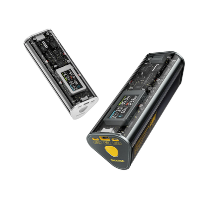 SHARGEEK 170 Power Bank, 140W PD3.1 Portable Charger 24,000mAh/ 84.6Wh with Smart Display, 170W Total Output Battery Pack for MacBook Pro iPhone 16/15/14 Series