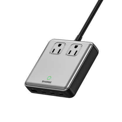 charger： Power up to 6 devices simultaneously: AC × 2, USB-C × 3, USB-A Port 1