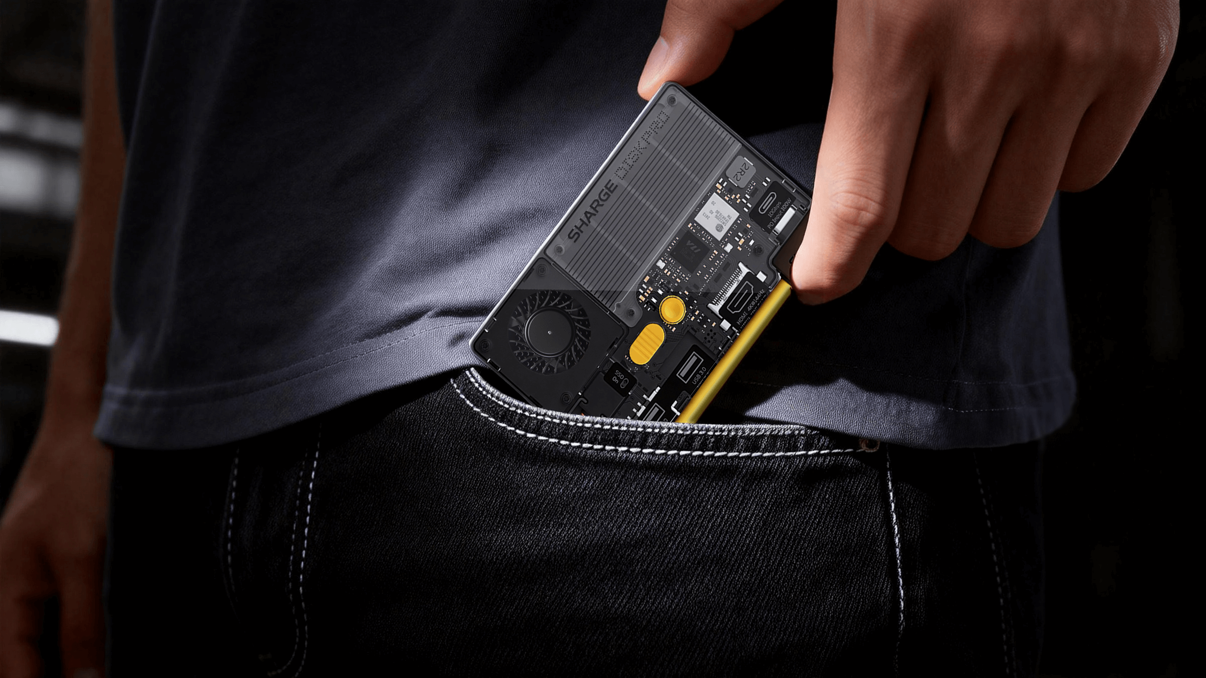 SHARGE Disk Pro - Portable Transparent PSSD Hub 150g