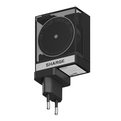 SHARGE Retractable 65W USB C Charger, GaN Power with USB C Cable,Multi-Device PD Fast Charging for MacBook Pro/Air, iPhone 16,Pixel Book, iPad Pro White