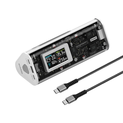 新品　Sharge Shargeek 170 モバイルバッテリー　ブラック Shargeek 170 Power Bank 24,000mAh 170W Portable Charger IP66